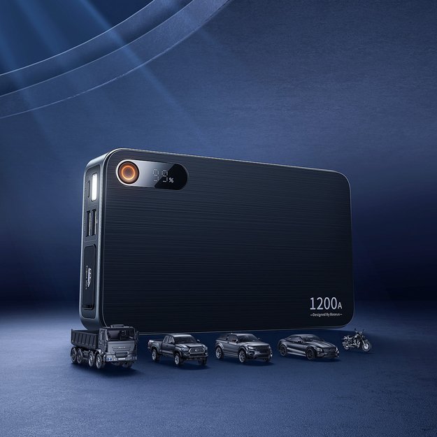 Jump Starter Power Bank for Car 1200A Baseus Super Energy Pro+ - Black 9
