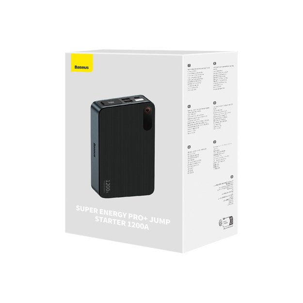 Jump Starter Power Bank for Car 1200A Baseus Super Energy Pro+ - Black 7
