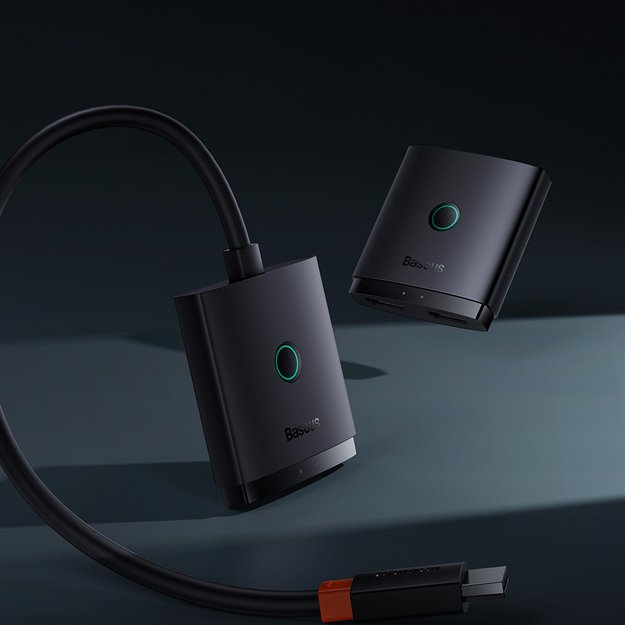 Baseus AirJoy 2in1 4K 60Hz bi-directional HDMI adapter - black 4
