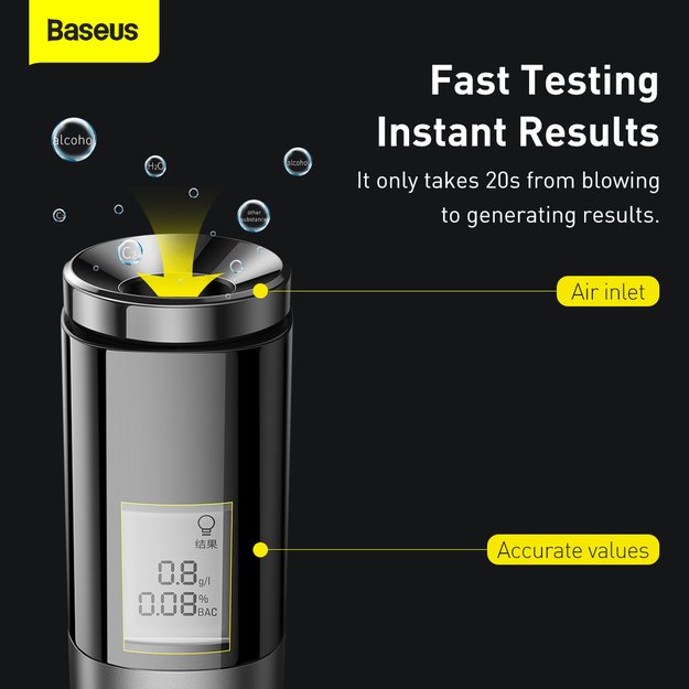 Baseus breathalyzer (CRCX-01) - black 16