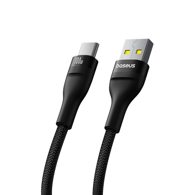 Baseus Flash 2 USB-A / USB-C cable 100W 2 m - black 2