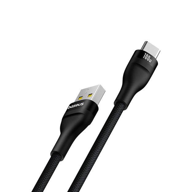 Baseus Flash 2 USB-A / USB-C cable 100W 2 m - black 1