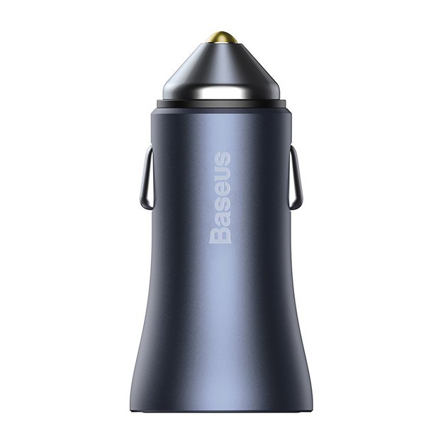 Baseus Golden Contactor Pro 2x USB-A 40W car charger QC SCP FCP AFC - gray 3