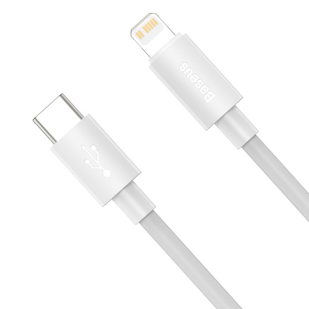 Baseus Simple Wisdom Lightning / USB-C cable 20W 1.5 m 2 pcs - white 2