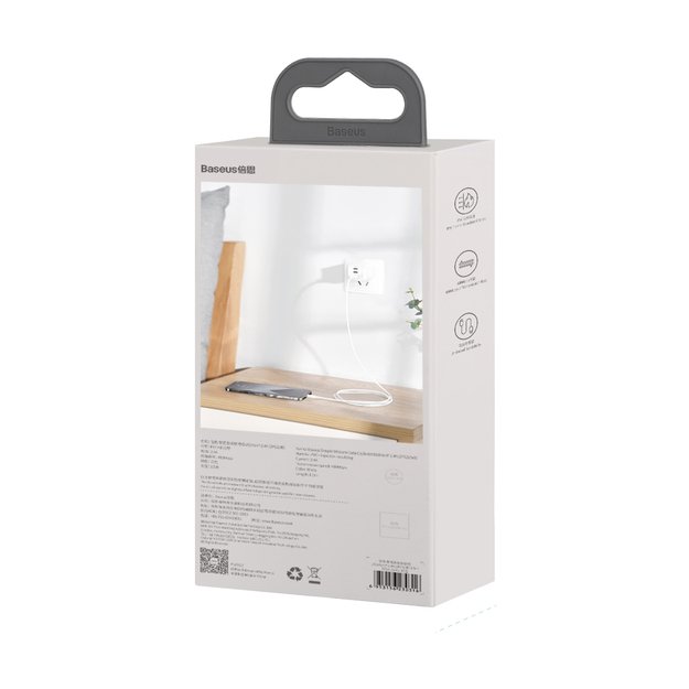 Baseus Simple Wisdom Lightning / USB-C cable 20W 1.5 m 2 pcs - white 8