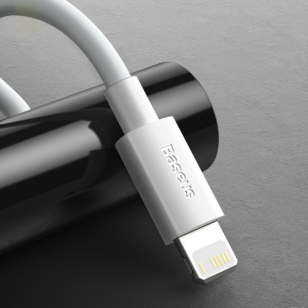Baseus Simple Wisdom Lightning / USB-C cable 20W 1.5 m 2 pcs - white 14