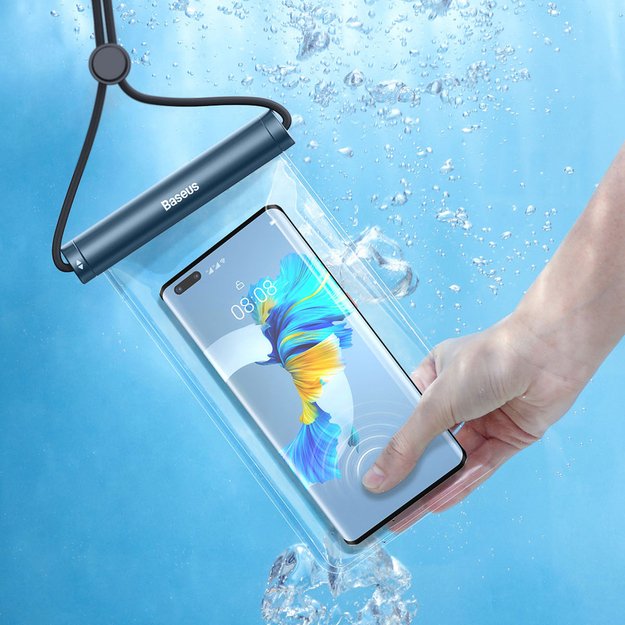 Baseus AquaGlide BS-PC030 case, waterproof IPX8, with cylindrical clasp - blue 7