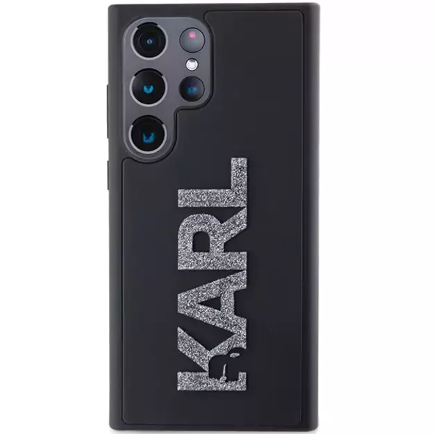 Karl Lagerfeld 3D Rubber Glitter Logo case for Samsung Galaxy S24 Ultra - black 7