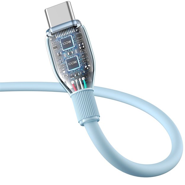 Baseus Pudding 100W USB-A - USB-C Cable 2m - Blue 3