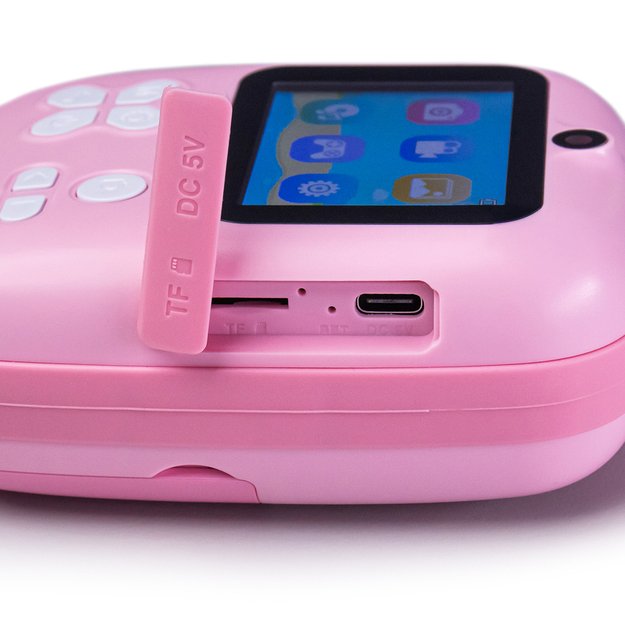 Mini Thermal Printer for Kids with Camera and Camcorder - Pink 9