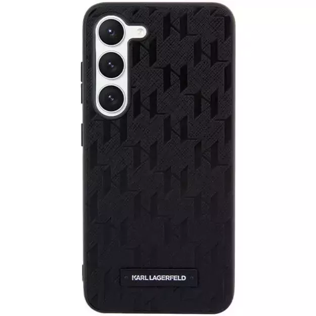 Karl Lagerfeld Saffiano Mono Metal Logo case for Samsung Galaxy S24 - black 7