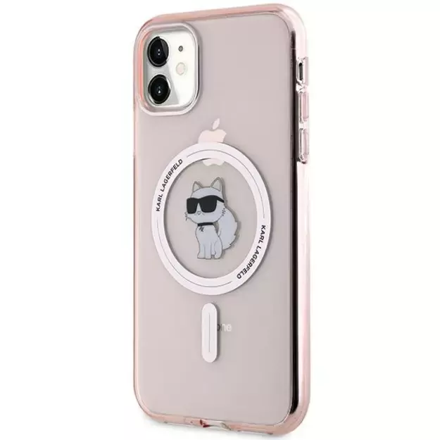 Karl Lagerfeld IML Choupette MagSafe case for iPhone 11 / Xr - pink 8