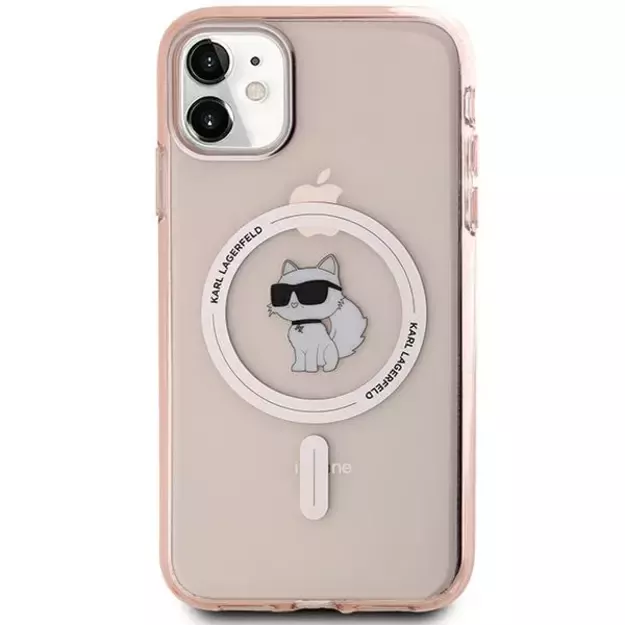 Karl Lagerfeld IML Choupette MagSafe case for iPhone 11 / Xr - pink 9