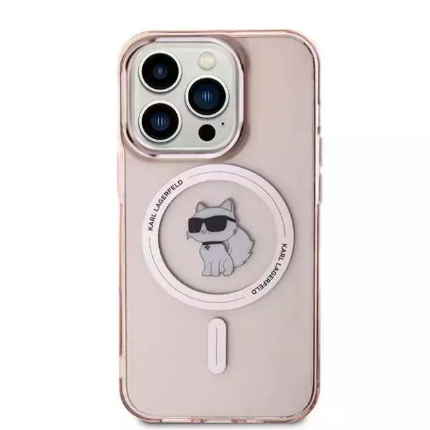 Karl Lagerfeld IML Choupette MagSafe case for iPhone 14 Pro Max - pink 9