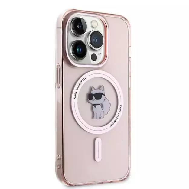 Karl Lagerfeld IML Choupette MagSafe case for iPhone 14 Pro Max - pink 10