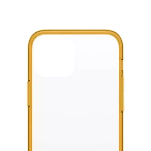 PanzerGlass ClearCase Antibacterial Military Grade Certified Case for iPhone 13 Mini - Transparent Yellow 2
