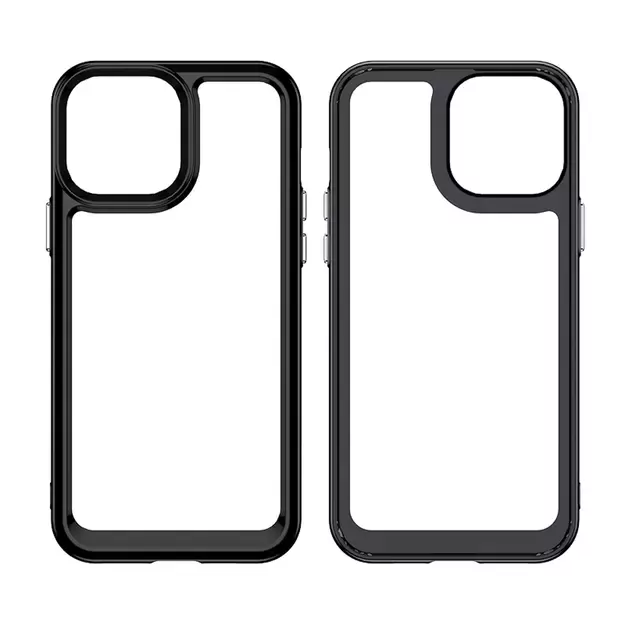 Outer Space Case Case for iPhone 12 Pro Max Hard Cover with Gel Frame Red 9
