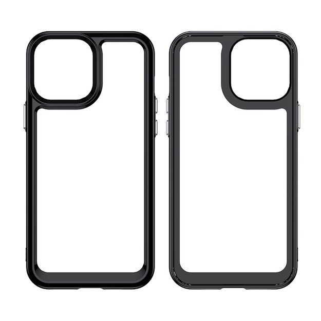 Outer Space Case Case for iPhone 12 Pro Max Hard Cover with Gel Frame Red 19
