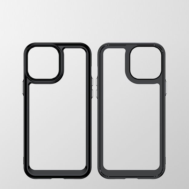 Outer Space Case Case for iPhone 12 Pro Max Hard Cover with Gel Frame Red 12