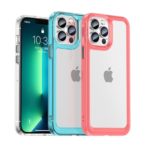 Outer Space Case Case for iPhone 12 Pro Max Hard Cover with Gel Frame Red 17