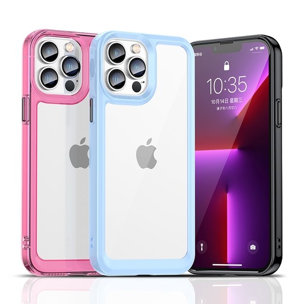 Outer Space Case Case for iPhone 12 Pro Max Hard Cover with Gel Frame Red 13