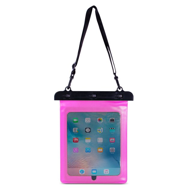 Waterproof PVC tablet case - pink 2