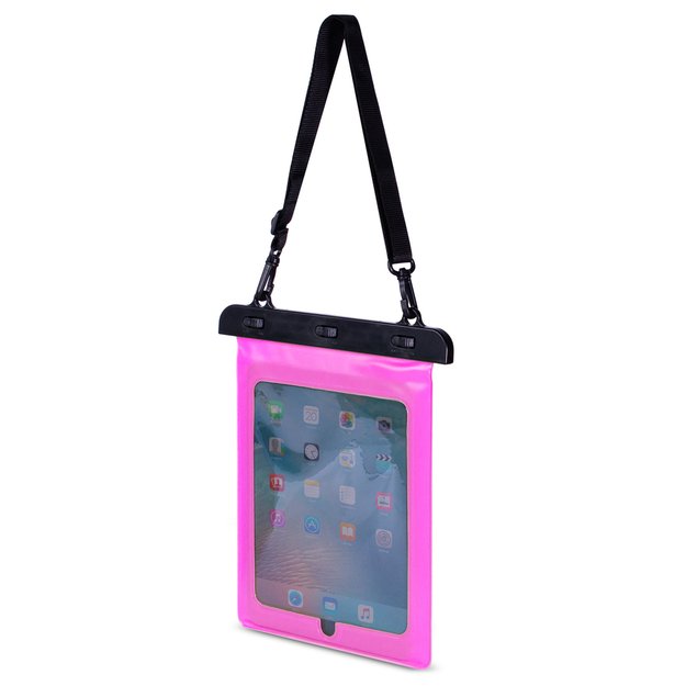 Waterproof PVC tablet case - pink 1