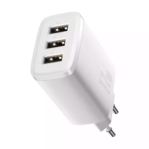 Baseus Compact charger 3x USB 17W white (CCXJ020102) 2