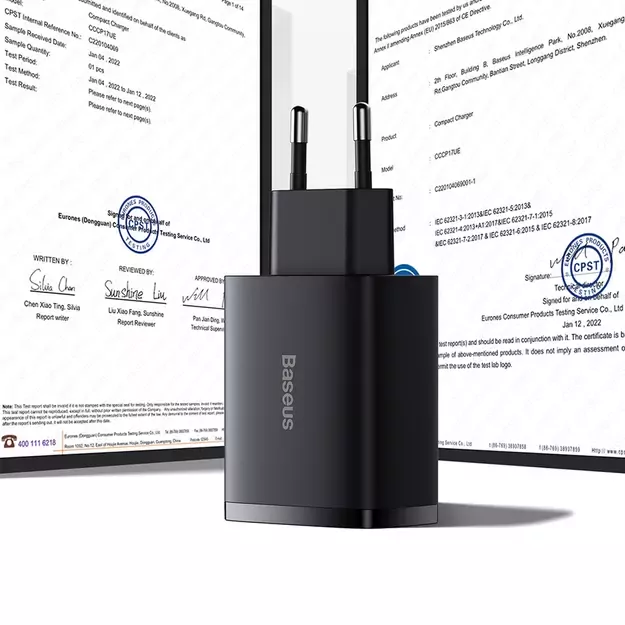 Baseus Compact charger 3x USB 17W white (CCXJ020102) 14
