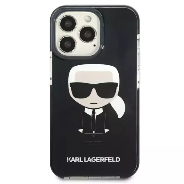 Karl Lagerfeld KLHCP13LTPEIKK iPhone 13 Pro / 13 6,1  hardcase czarny/black Iconik Karl 9