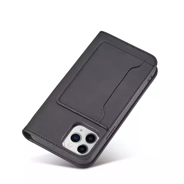 Magnet Card Case for iPhone 12 cover card wallet card stand black 18