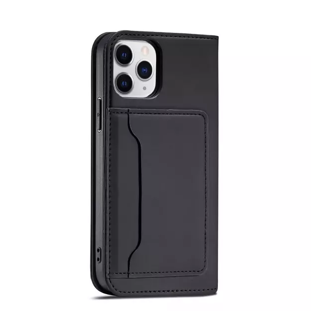 Magnet Card Case for iPhone 12 cover card wallet card stand black 20