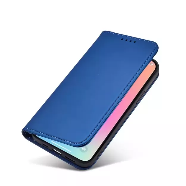 Magnet Card Case for iPhone 13 cover card wallet card stand blue 23