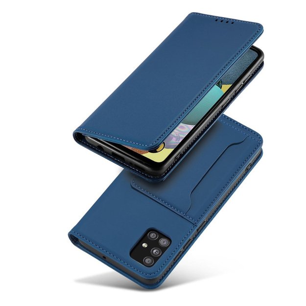 Magnet Card Case For Samsung Galaxy A12 5G Pouch Wallet Card Holder Blue 3