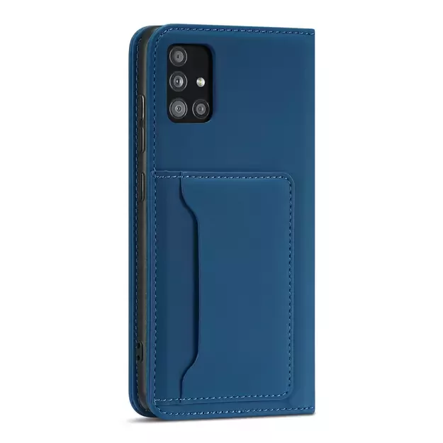 Magnet Card Case For Samsung Galaxy A12 5G Pouch Wallet Card Holder Blue 18