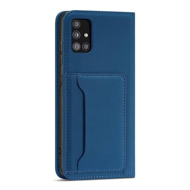 Magnet Card Case For Samsung Galaxy A12 5G Pouch Wallet Card Holder Blue 5