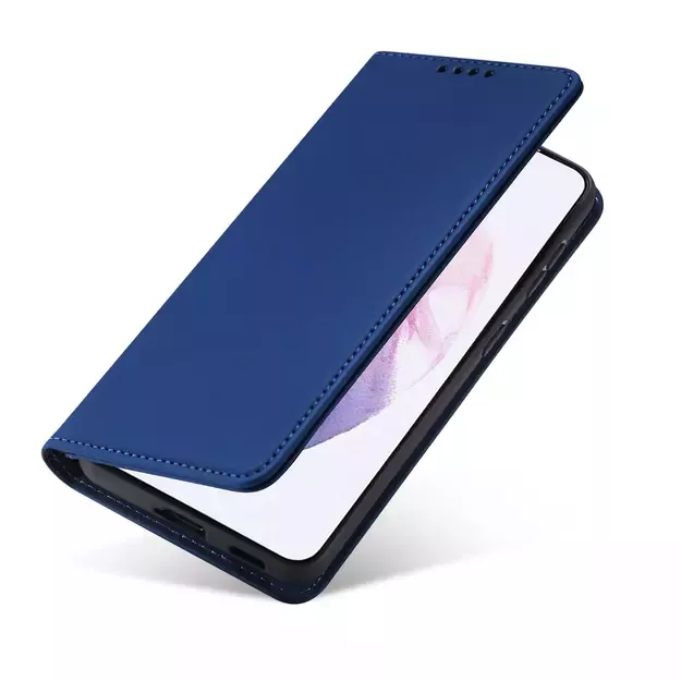 Magnet Card Case Case for Samsung Galaxy S22 + (S22 Plus) Pouch Wallet Card Holder Blue 16