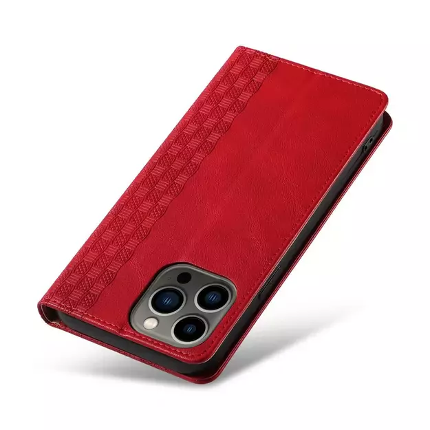 Magnet Strap Case Case for iPhone 12 Pro Max Pouch Wallet + Mini Lanyard Pendant Red 22