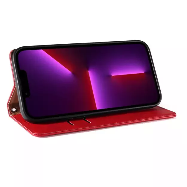 Magnet Strap Case Case for iPhone 12 Pro Max Pouch Wallet + Mini Lanyard Pendant Red 21
