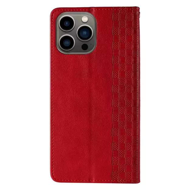 Magnet Strap Case Case for iPhone 12 Pro Max Pouch Wallet + Mini Lanyard Pendant Red 17