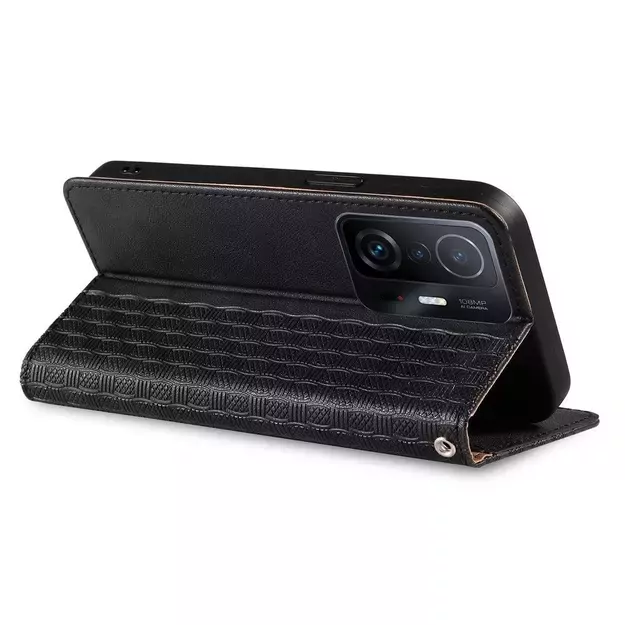Magnet Strap Case Case for Samsung Galaxy A13 5G Pouch Wallet + Mini Lanyard Pendant Black 4