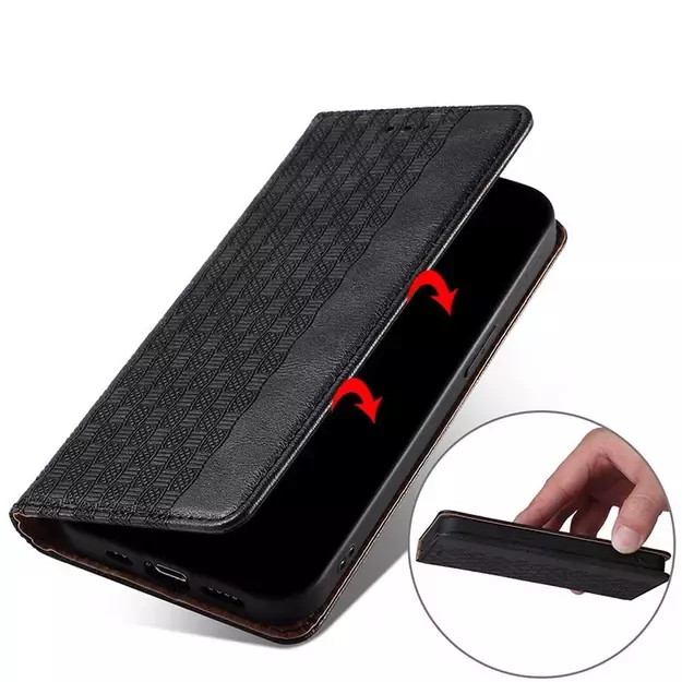 Magnet Strap Case Case for Samsung Galaxy A13 5G Pouch Wallet + Mini Lanyard Pendant Black 5