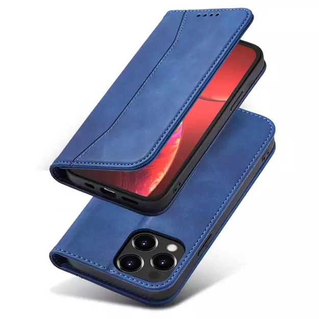 Magnet Fancy Case Case for iPhone 13 Pro Pouch Card Wallet Card Stand Blue 18