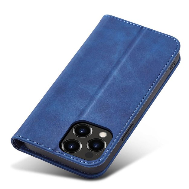 Magnet Fancy Case Case for iPhone 13 Pro Pouch Card Wallet Card Stand Blue 4