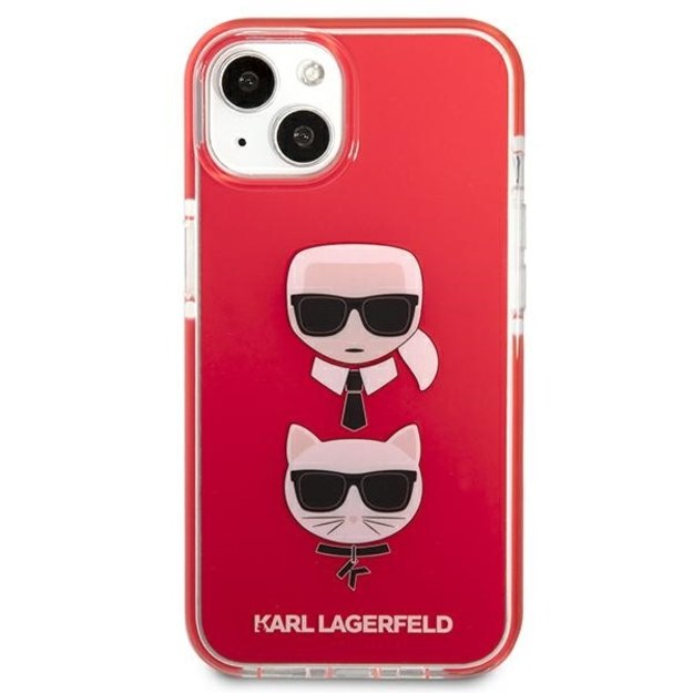 Karl Lagerfeld KLHCP13STPE2TR iPhone 13 mini 5,4  hardcase czerwony/red Karl&Choupette Head 9