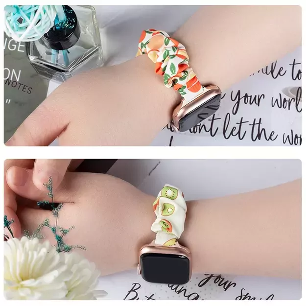 Fabric band for Apple Watch 42 / 44 / 45 mm strap bracelet rubber band - watermelon 18