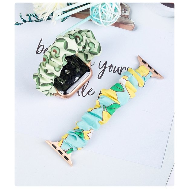 Fabric band for Apple Watch 42 / 44 / 45 mm strap bracelet rubber band - watermelon 3