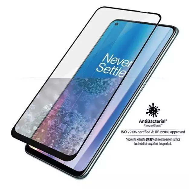 PanzerGlass E2E Super+ tempered glass on OnePlus Nord CE 2 - with black frame 2
