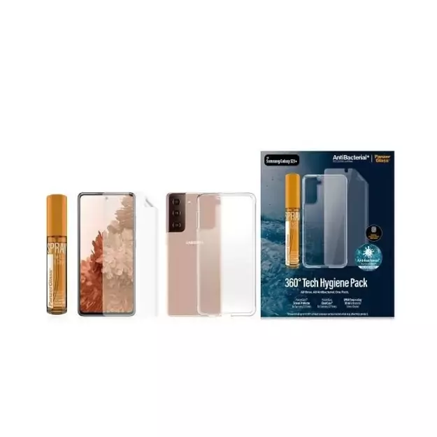 PanzerGlass protection set for Samsung Galaxy S21+ TPU foil + ClearCase + cleaning liquid 30ml 1