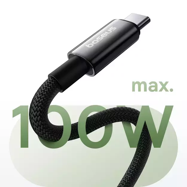 Baseus Tungsten Gold magnetic USB-C / USB-C cable 100W 1m - black 7